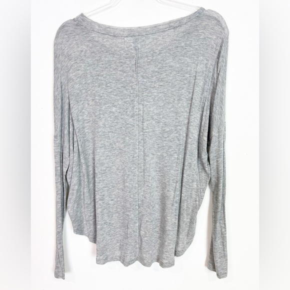 VELVET BY GRAHAM & SPENCER GRAY SEAM FRONT LONG SLEEVE SHIRT WOMENS SZ XS - Picture 3 of 8